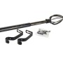 Tringle à Rideau DKD Home Decor Noir Aluminium Doré (160 x 6 x 6 cm)