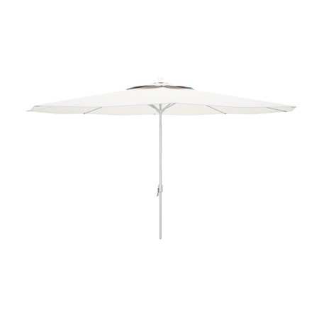 "Marbueno Parasol Acier 8 Baleines D270 cm Polyester Blanc Jardin, Piscine et Terrasse 10187"