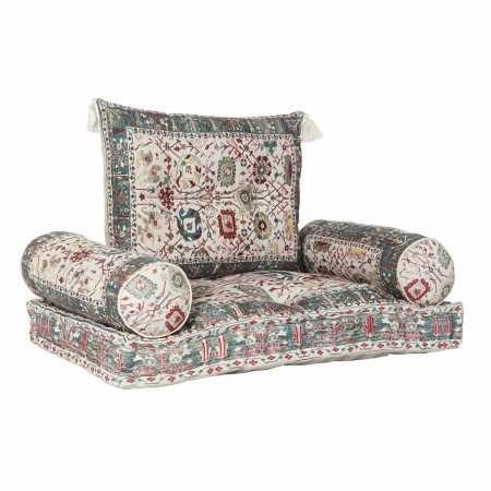 Fauteuil DKD Home Decor Coton Multicouleur (90 x 50 x 55 cm)