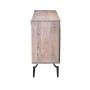 Buffet Romimex Noir Naturel Bois de manguier 40 x 77 x 135 cm