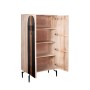 Armoire Romimex Noir Naturel Bois de manguier 45 x 170 x 90 cm