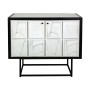 Buffet Romimex Blanc Noir Bois 42 x 92 x 102 cm