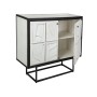 Buffet Romimex Blanc Noir Bois 42 x 92 x 102 cm