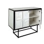 Buffet Romimex Blanc Noir Bois 46 x 86 x 122 cm