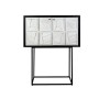 Armoire Romimex Blanc Noir Bois 44 x 165 x 103 cm