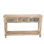 Console Romimex Multicouleur Marron Clair Bois de manguier 130 x 76 x 35 cm