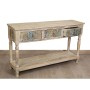 Console Romimex Multicouleur Marron Clair Bois de manguier 130 x 76 x 35 cm