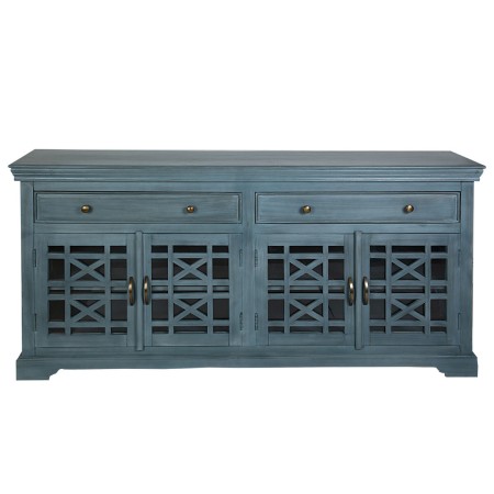 Buffet Romimex Bleu Bois de manguier 40 x 85 x 180 cm