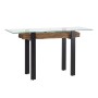 Console Romimex Marron Noir 45 x 77 x 140 cm