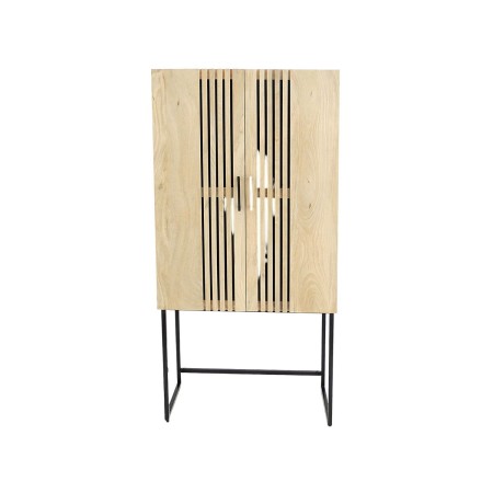 Armario Romimex Natural Metal Madera de mango 80 x 161 x 43 cm