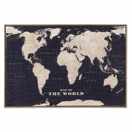 Cadre DKD Home Decor The World (92 x 3,5 x 62,5 cm)
