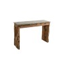 Console Romimex Naturel verre bois de teck 120 x 75 x 35 cm