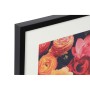 Cadre DKD Home Decor Floral Verre Toile (55 x 3 x 65 cm)