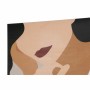 Cadre DKD Home Decor Femme Verre Toile (2 pcs) (60 x 3 x 60 cm)