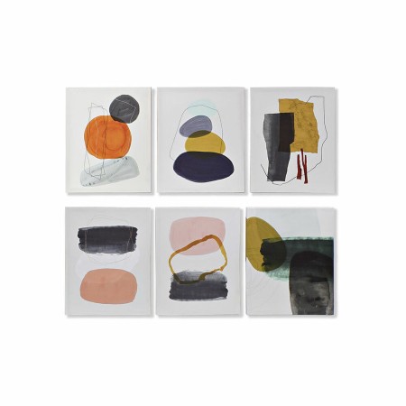 Cadre DKD Home Decor Abstrait Moderne (40 x 1,8 x 50 cm) (6 Unités)