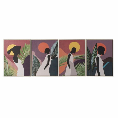 Cadre DKD Home Decor S3017768 Colonial Africaine (50 x 3 x 70 cm) (4 Unités)