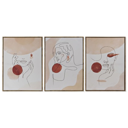 Cadre DKD Home Decor Femme (52 x 3,5 x 72 cm)