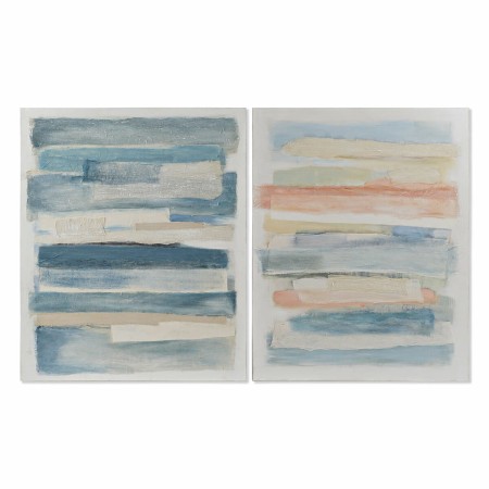 Cadre DKD Home Decor Toile Abstrait Moderne (80 x 4 x 100 cm) (2 Unités)