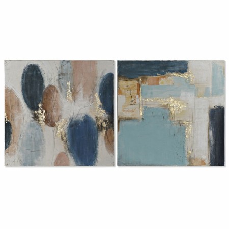 Cadre DKD Home Decor S3017782 Abstrait Moderne (80 x 4 x 80 cm) (2 Unités)