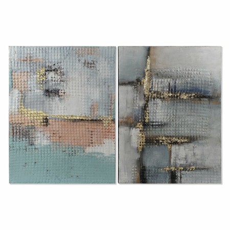 Cadre DKD Home Decor Toile Abstrait Moderne (90 x 4 x 120 cm) (2 Unités)
