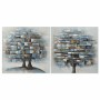 Cadre DKD Home Decor Toile Arbre Moderne (80 x 3 x 80 cm) (2 Unités)