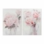 Cadre DKD Home Decor Toile Vase (2 Unités) (70 x 3 x 100 cm)