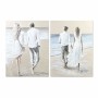 Cadre DKD Home Decor S3017829 Plage méditerranéen (90 x 4 x 120 cm) (2 Unités)