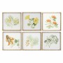 Cadre DKD Home Decor S3017836 Fleurs (50 x 2,8 x 50 cm) (6 Unités)