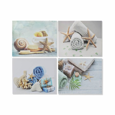 Cadre DKD Home Decor méditerranéen Spa (50 x 1,8 x 40 cm) (4 Unités)