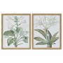 Cadre DKD Home Decor Fleurs (43 x 3 x 53 cm) (2 Unités)