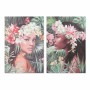 Cadre DKD Home Decor Fleurs Tropical (80 x 3 x 120 cm) (2 Unités)