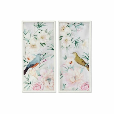 Cadre DKD Home Decor S3017864 Fleurs (37 x 2 x 79 cm) (2 Unités)