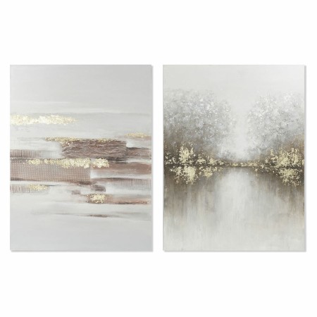 Cadre DKD Home Decor Toile Abstrait Moderne (90 x 3,8 x 120 cm) (2 Unités)
