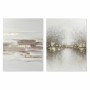 Cadre DKD Home Decor Toile Abstrait Moderne (90 x 3,8 x 120 cm) (2 Unités)