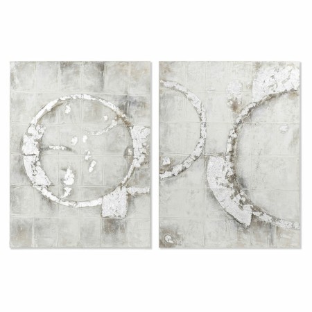 Cadre DKD Home Decor Toile Abstrait Moderne (90 x 3,8 x 120 cm) (2 Unités)
