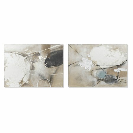 Cadre DKD Home Decor Toile Abstrait Moderne (90 x 4 x 120 cm) (2 Unités)