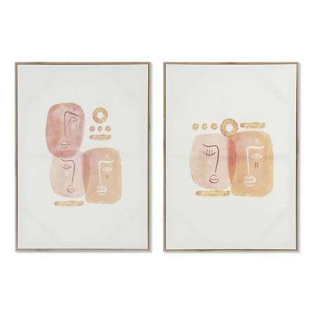 Cadre DKD Home Decor Abstrait (2 Unités) (50 x 3 x 70 cm)