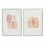 Cadre DKD Home Decor Abstrait (2 Unités) (50 x 3 x 70 cm)