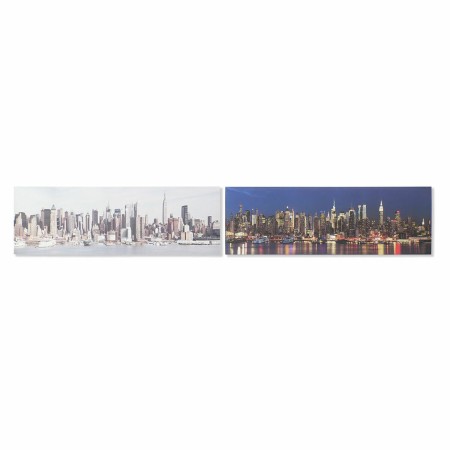 Cadre DKD Home Decor Pin Toile New York (2 pcs) (135 x 2.5 x 45 cm)