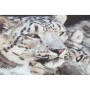 Cadre DKD Home Decor Pin Tigre Toile (2 pcs) (135 x 2.5 x 45 cm)