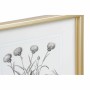 Cadre DKD Home Decor S3017918 Fleurs Moderne (35 x 2,5 x 45 cm) (4 Unités)