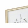 Cadre DKD Home Decor S3017918 Fleurs Moderne (35 x 2,5 x 45 cm) (4 Unités)