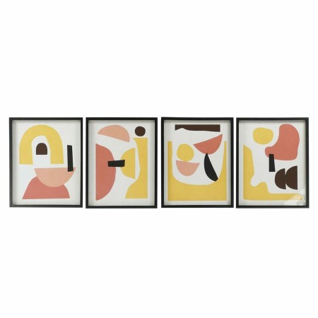 Cadre DKD Home Decor S3017919 Abstrait (40 x 2,5 x 50 cm) (4 Unités)