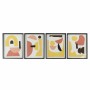 Cadre DKD Home Decor S3017919 Abstrait (40 x 2,5 x 50 cm) (4 Unités)