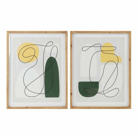 Cadre DKD Home Decor S3017921 Abstrait (55 x 2 x 70 cm) (2 Unités)