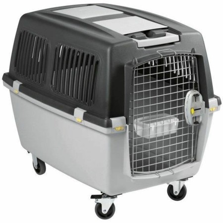 Cage de Transport Kerbl GULLIVER MEGA Noir/Blanc Noir/Gris Plastique