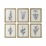 Cadre DKD Home Decor S3017931 Fleur (45 x 1,7 x 56 cm) (6 Unités)