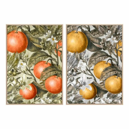 Cadre DKD Home Decor Fruits (53 x 4,5 x 73 cm) (2 Unités)