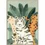 Cadre DKD Home Decor Tropical animaux (83 x 4,5 x 123 cm) (2 Unités)