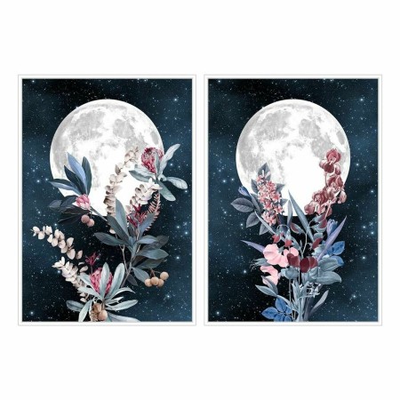 Cadre DKD Home Decor S3017940 Lune Moderne (83 x 4,5 x 123 cm) (2 Unités)